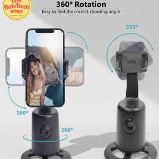 AI Tracking & 360° Rotating Phone Stand
